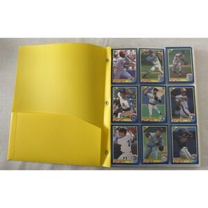1990 Fleer Baseball Card Lot 200+ Cards Bulk Collection Binder Junk Wax